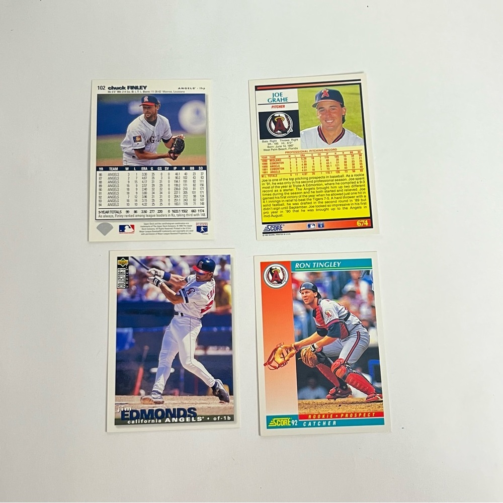 vtg baseball cards california angels 90s crafts scrapbook journal collecting 15